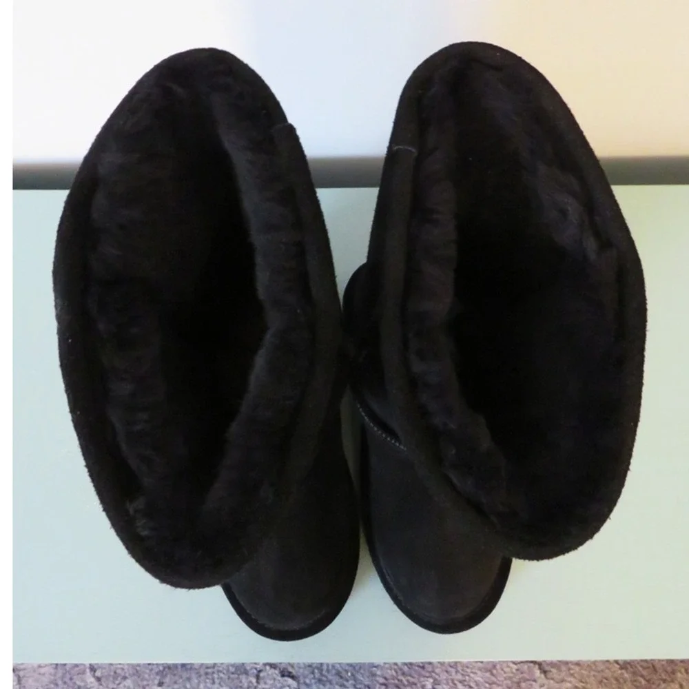 NWT BearPaw Tall Emma Classic Winter‎ Slip-On Boots Black Suede Size 6